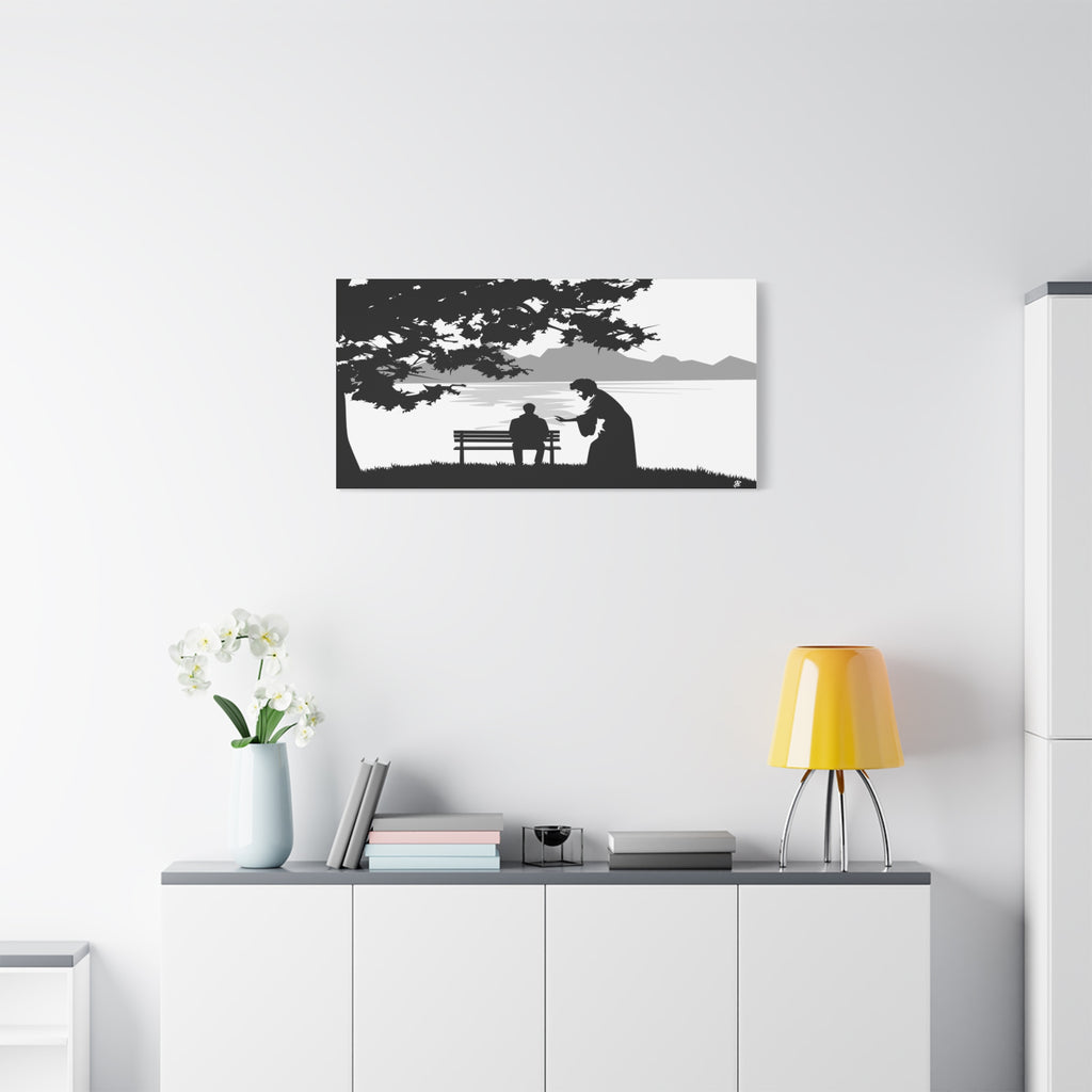 "Alone But Not Alone" Matte Canvas Wall Art — Stretched 1.25"