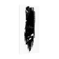 "Hallelujah" Abstract Black Brushstroke Canvas Print — Minimalist Stretched Wall Art