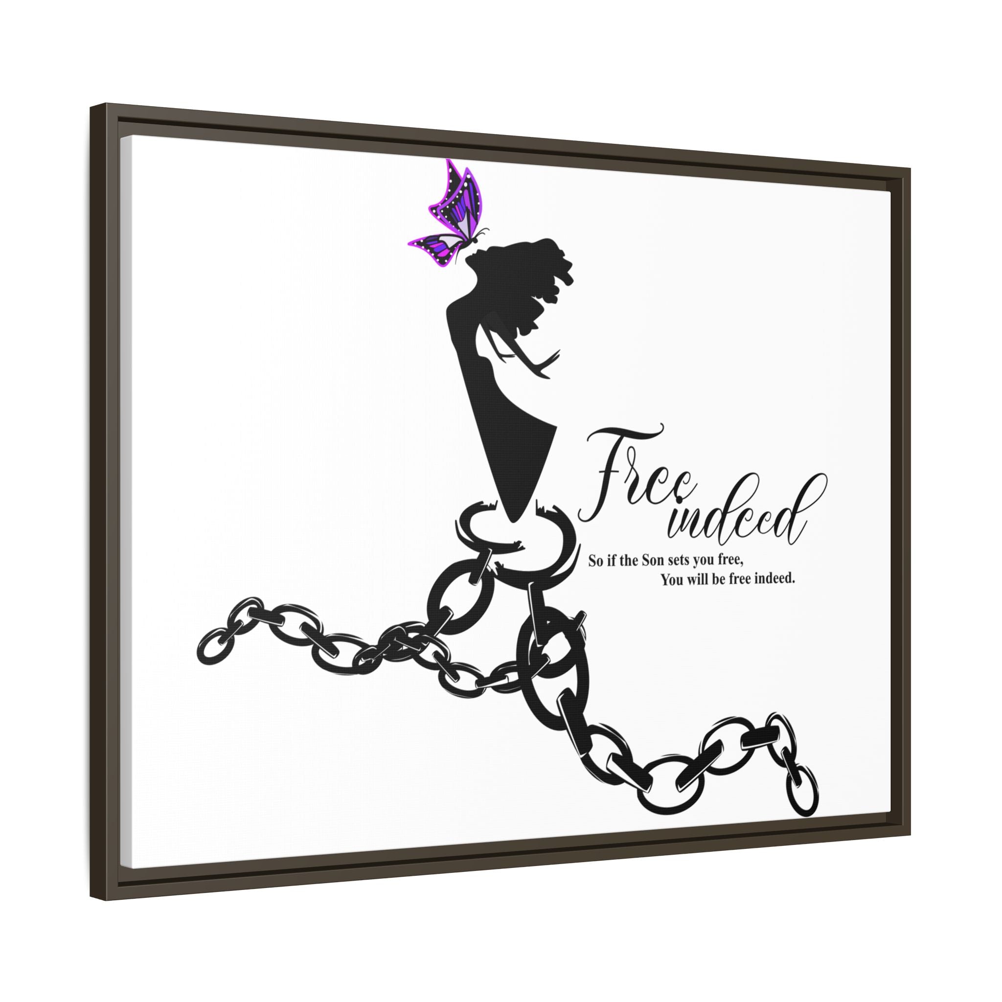"Free Indeed"- Framed Matte Canvas