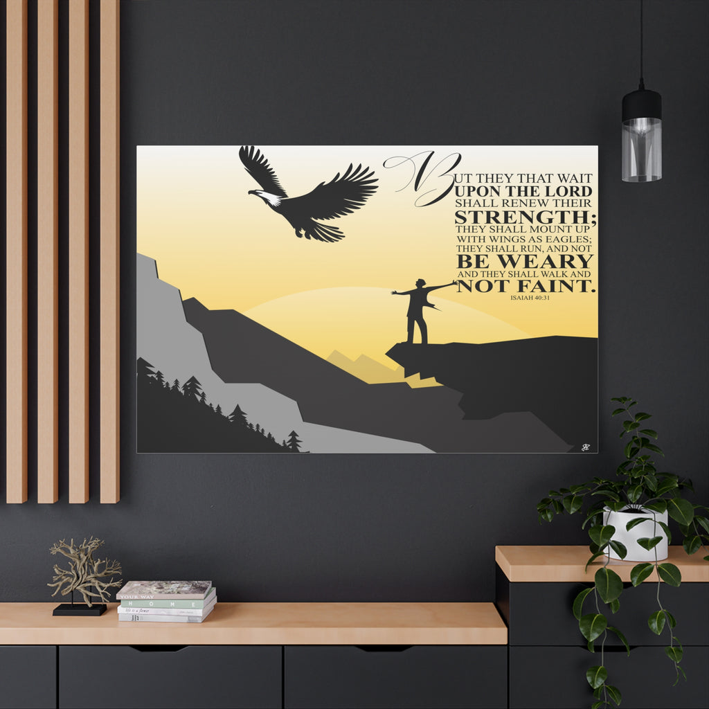 Isaiah 40:31 Canvas — Inspirational Christian Wall Art