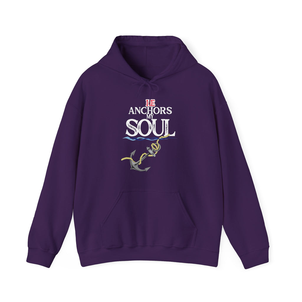 Anchor of My Soul Hoodie - Nautical Anchor & Rope Graphic Sweatshirt