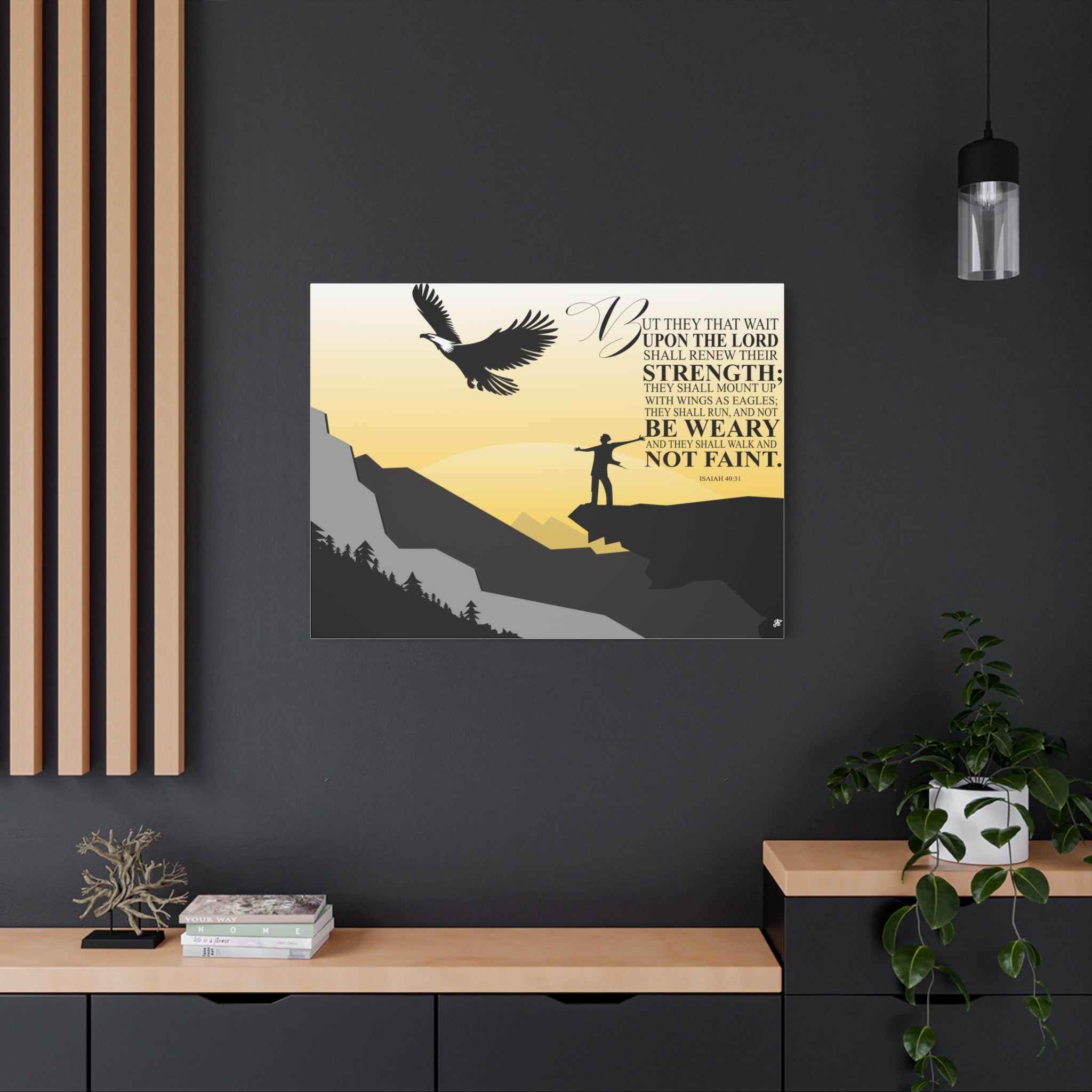 Isaiah 40:31 Canvas — Inspirational Christian Wall Art