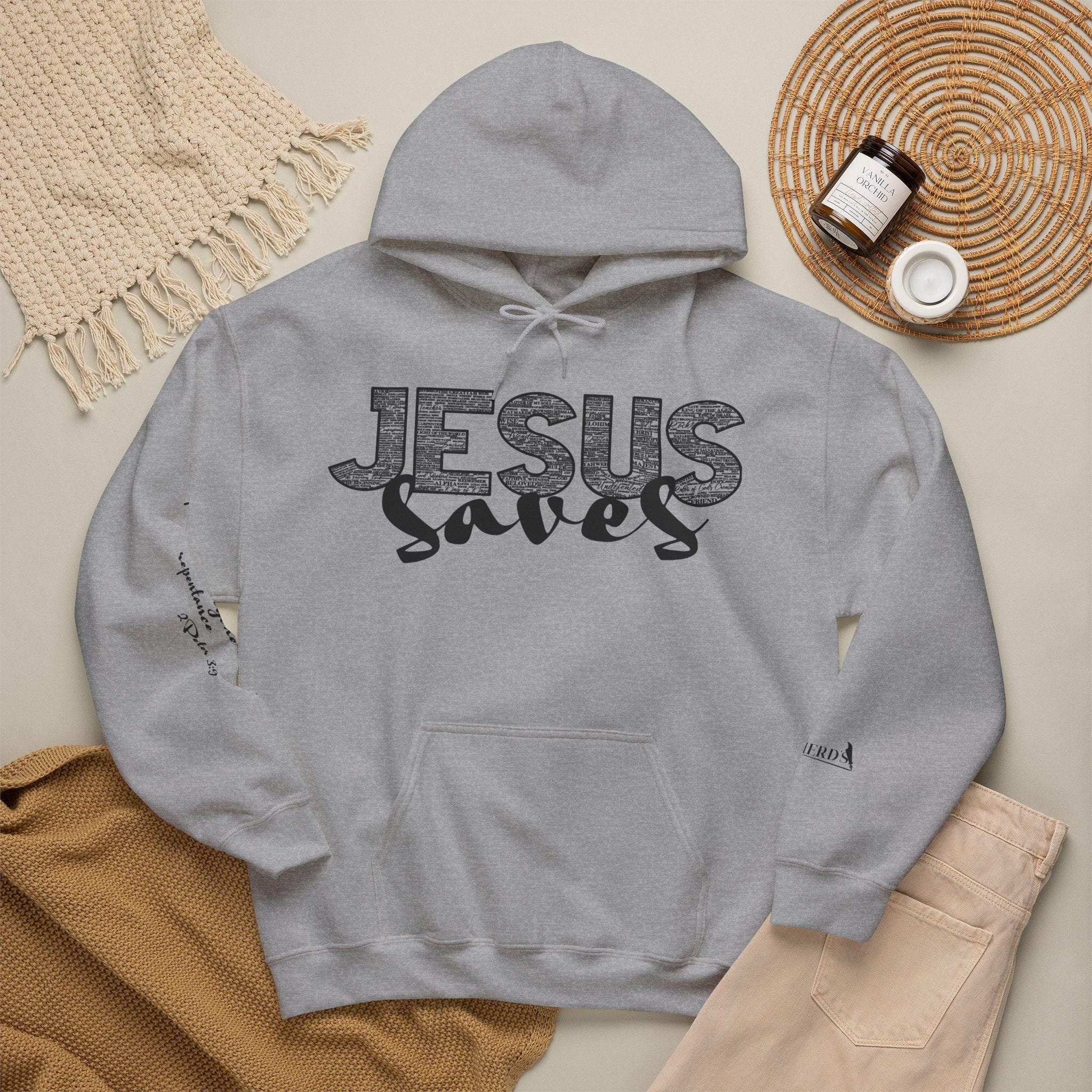 Jesus Saves Hoodie — Christian Inspirational  (“You are reading this, it’s not too late”)
