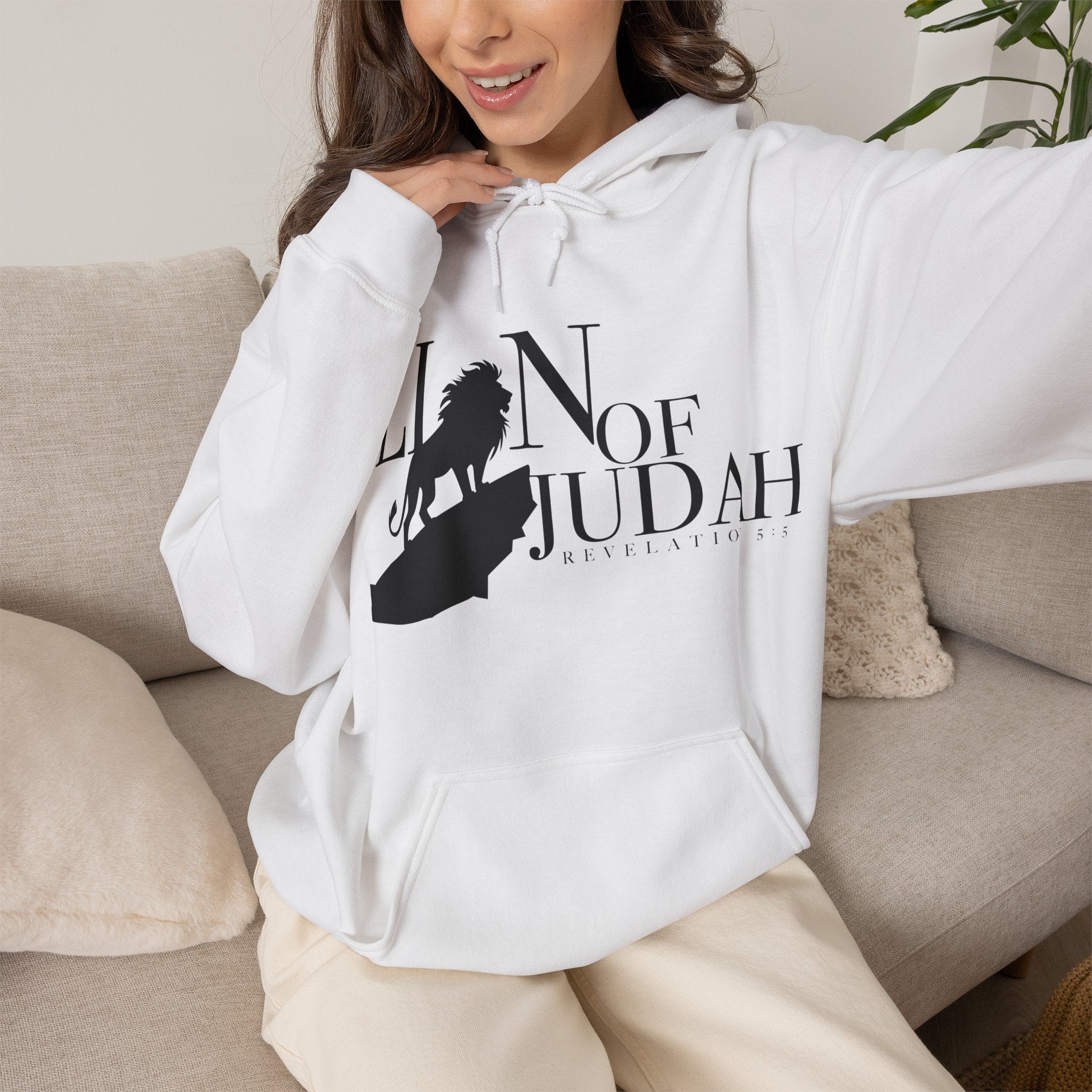 Lion of Judah Hoodie — Christian Faith Lion Silhouette Sweatshirt