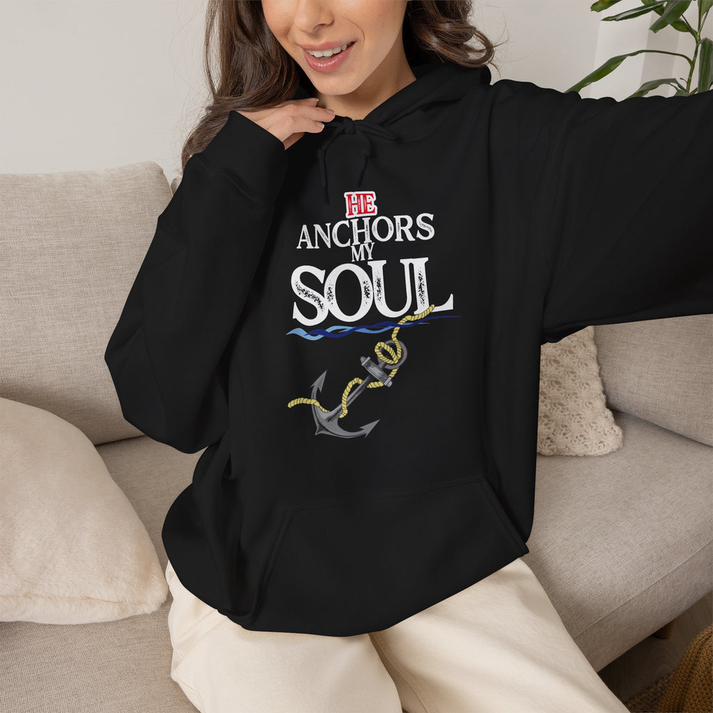 Anchor of My Soul Hoodie - Nautical Anchor & Rope Graphic Sweatshirt