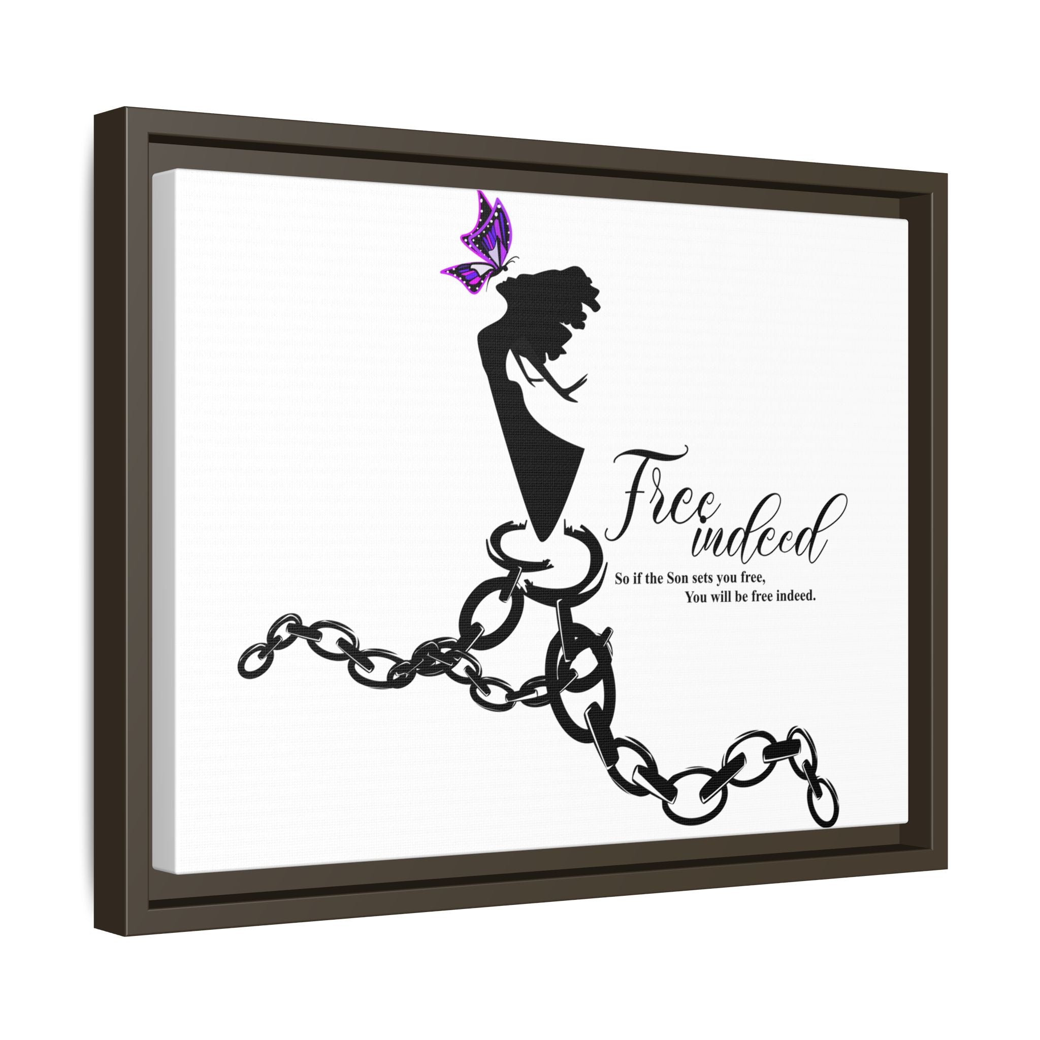 "Free Indeed"- Framed Matte Canvas