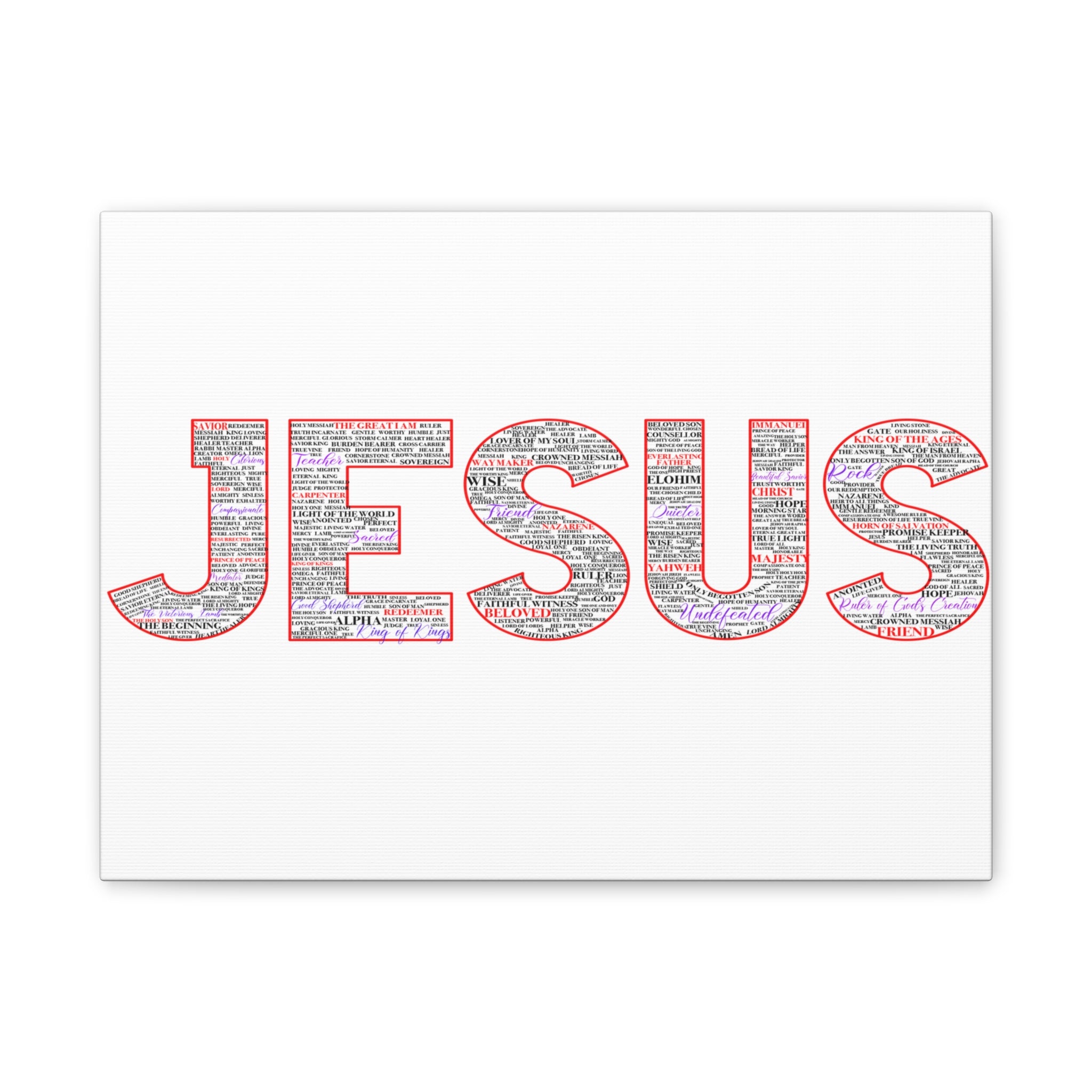 Jesus Canvas Print — Inspirational Christian Wall Art