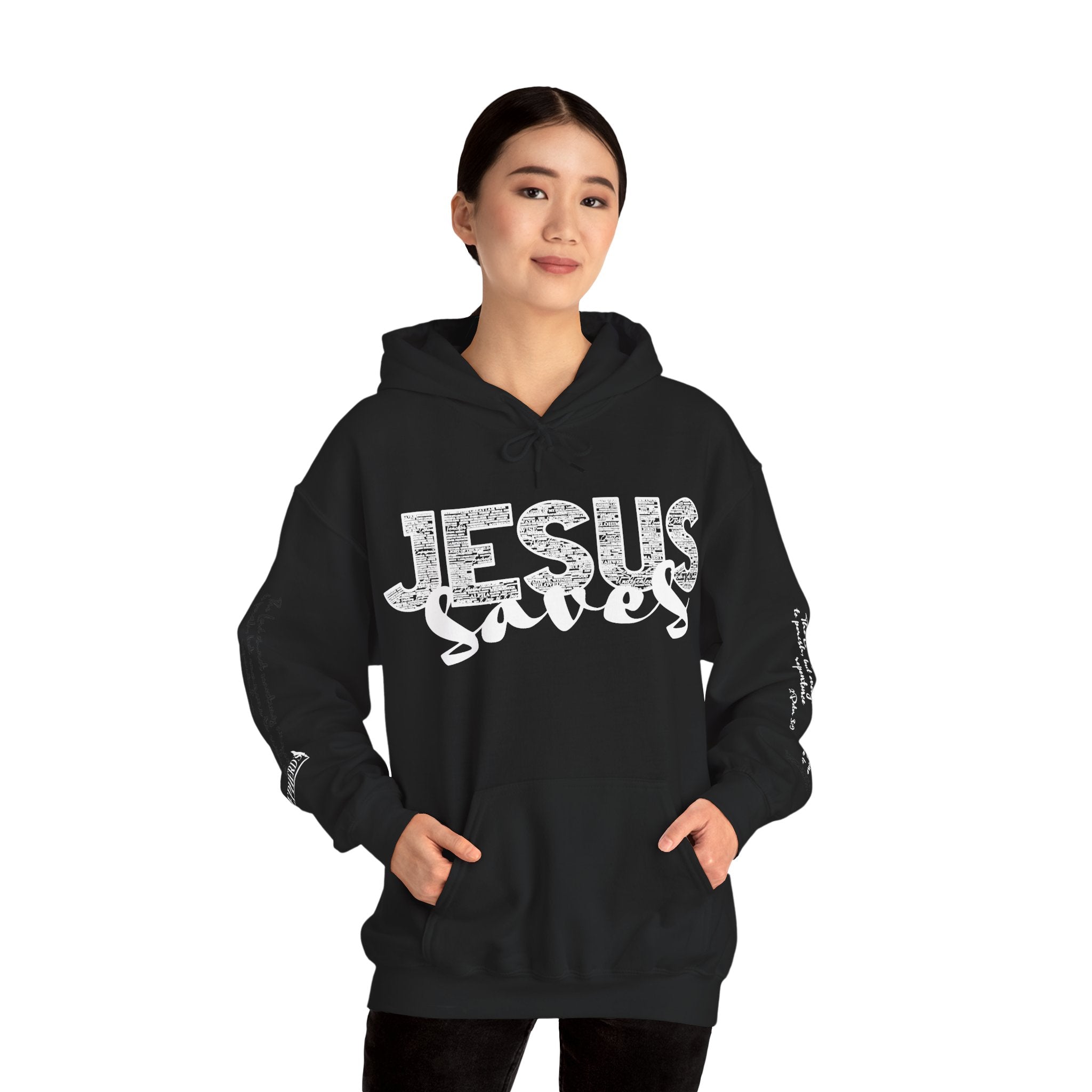 Jesus Saves Hoodie — Christian Inspirational  (“You are reading this, it’s not too late”)