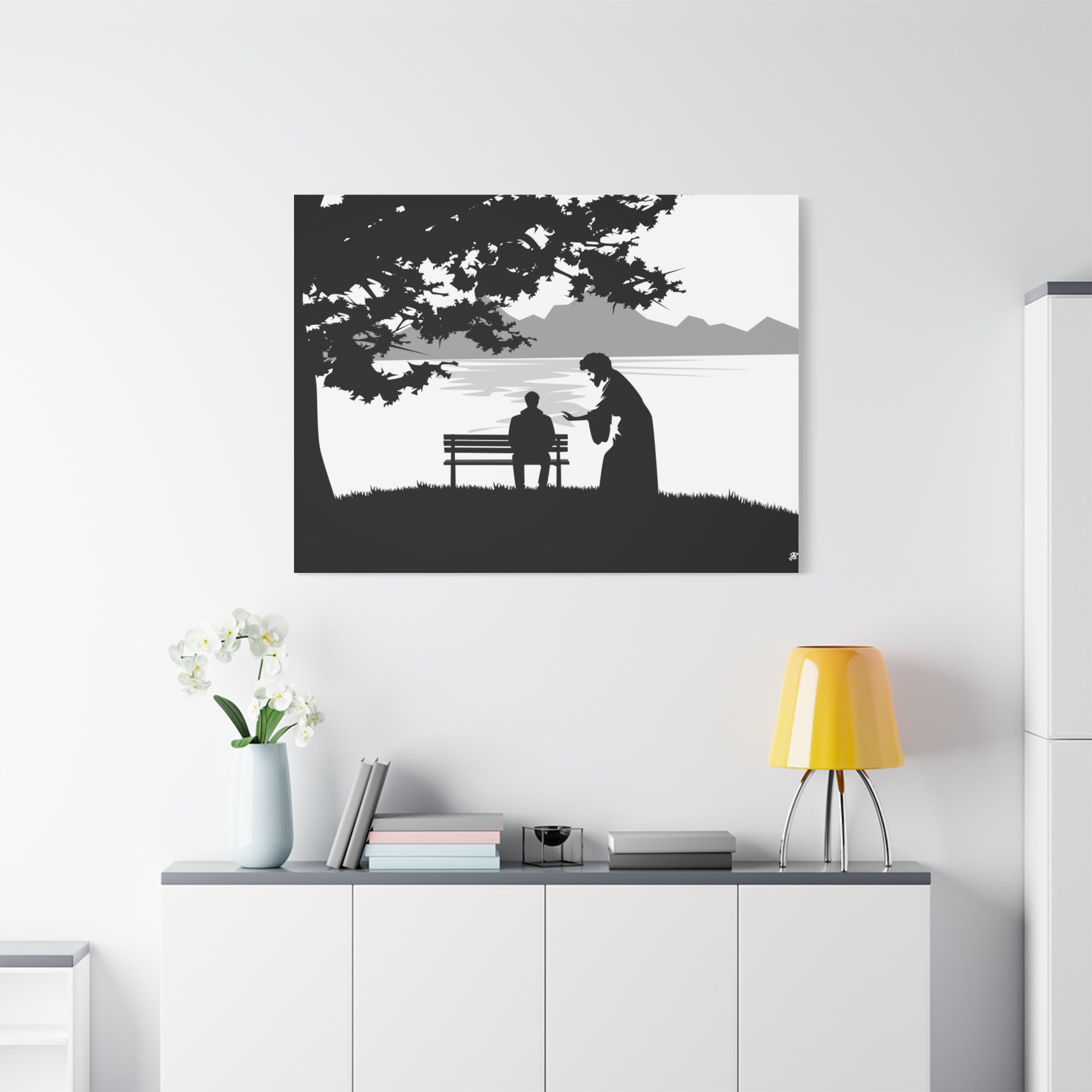 "Alone But Not Alone" Matte Canvas Wall Art — Stretched 1.25"