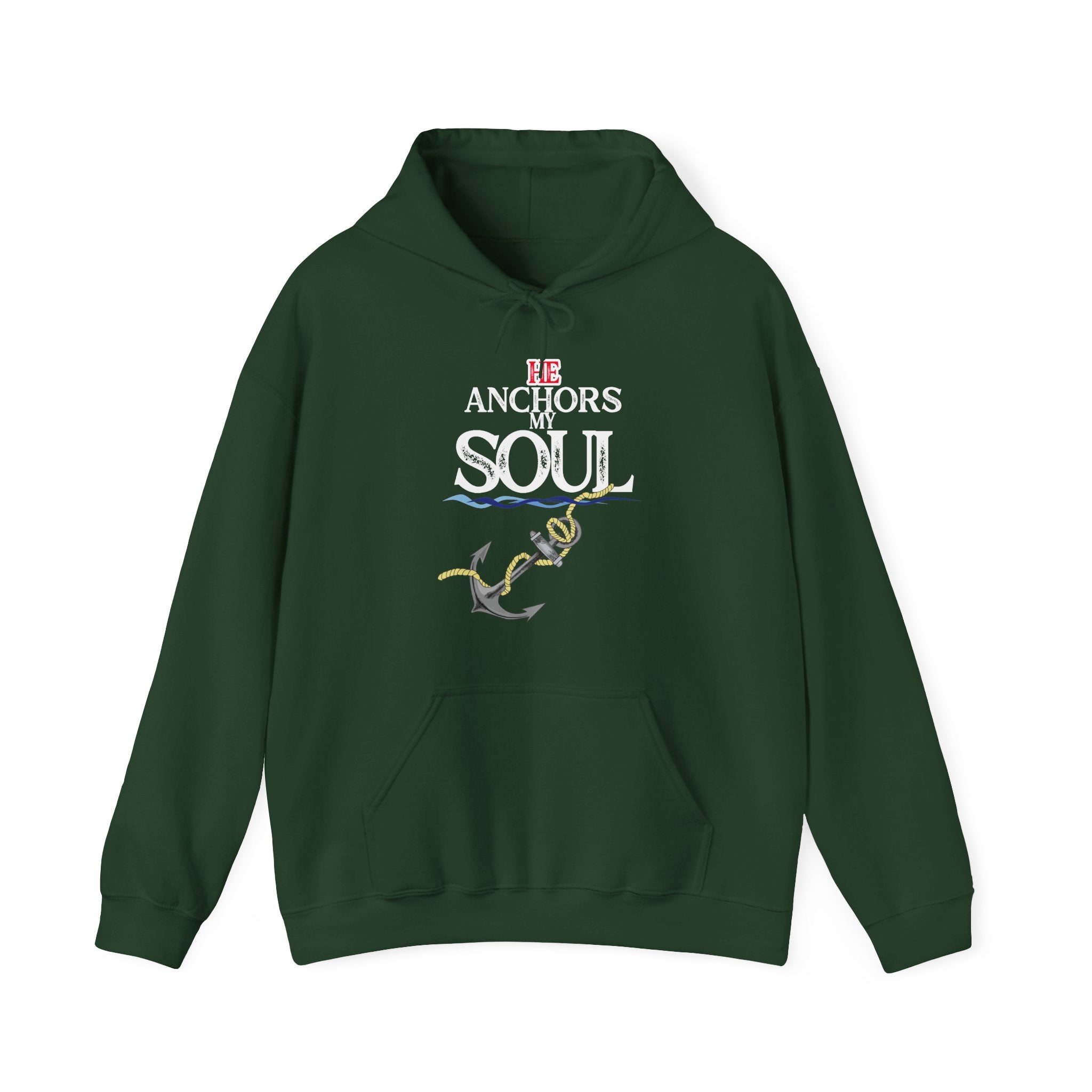 Anchor of My Soul Hoodie - Nautical Anchor & Rope Graphic Sweatshirt