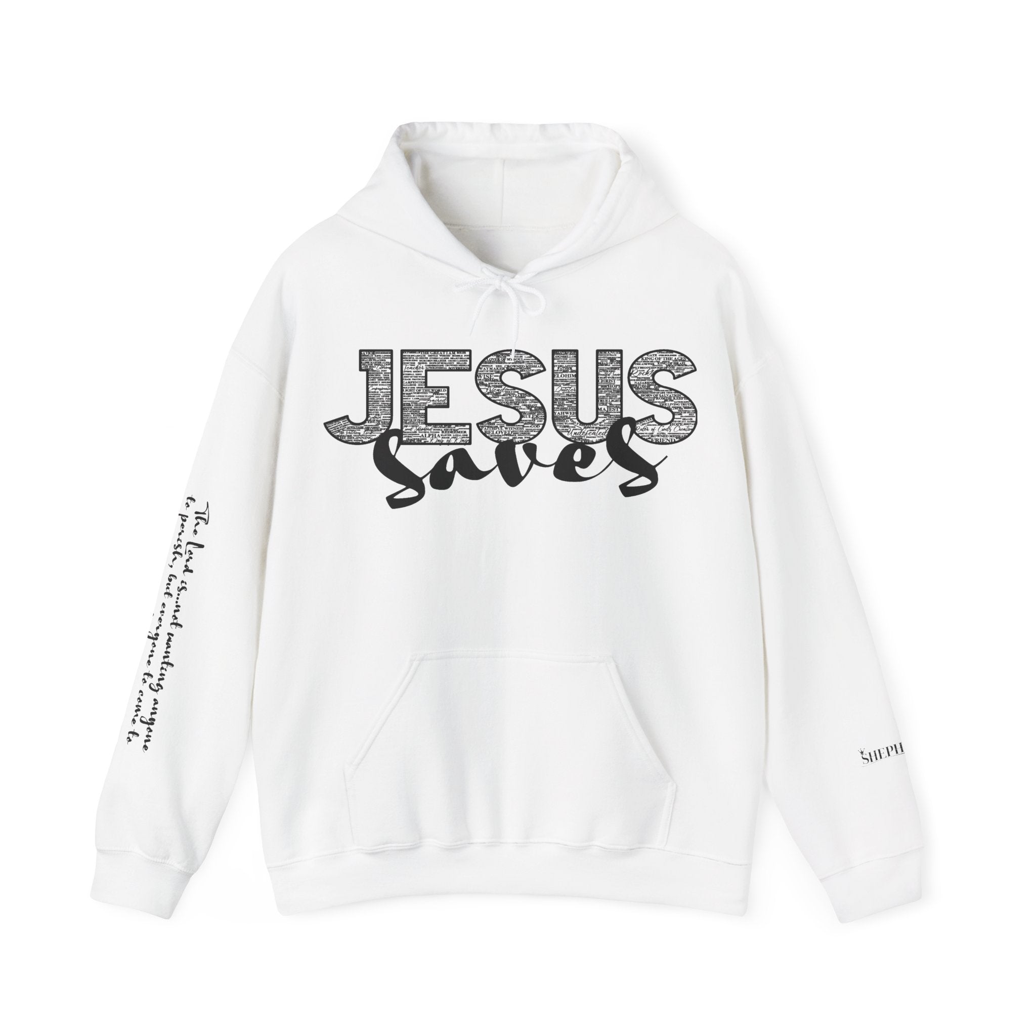 Jesus Saves Hoodie — Christian Inspirational  (“You are reading this, it’s not too late”)