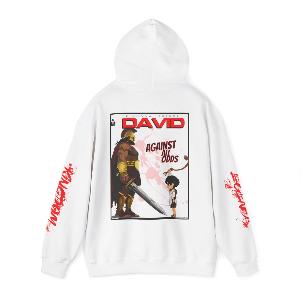 Against Goliath Graphic Hoodie — 'DAVID' Anime-Style Illustration