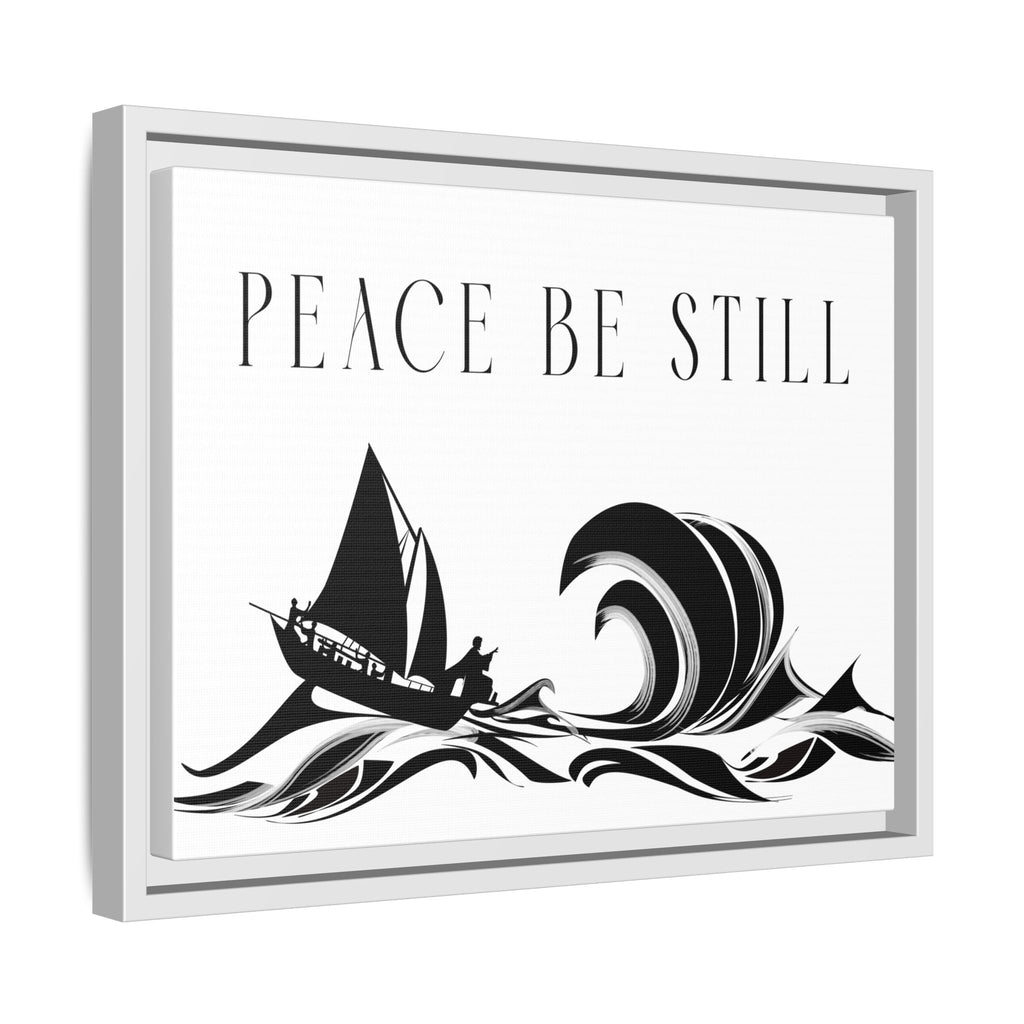 "Peace Be Still" Wall Art — Framed Matte Canvas