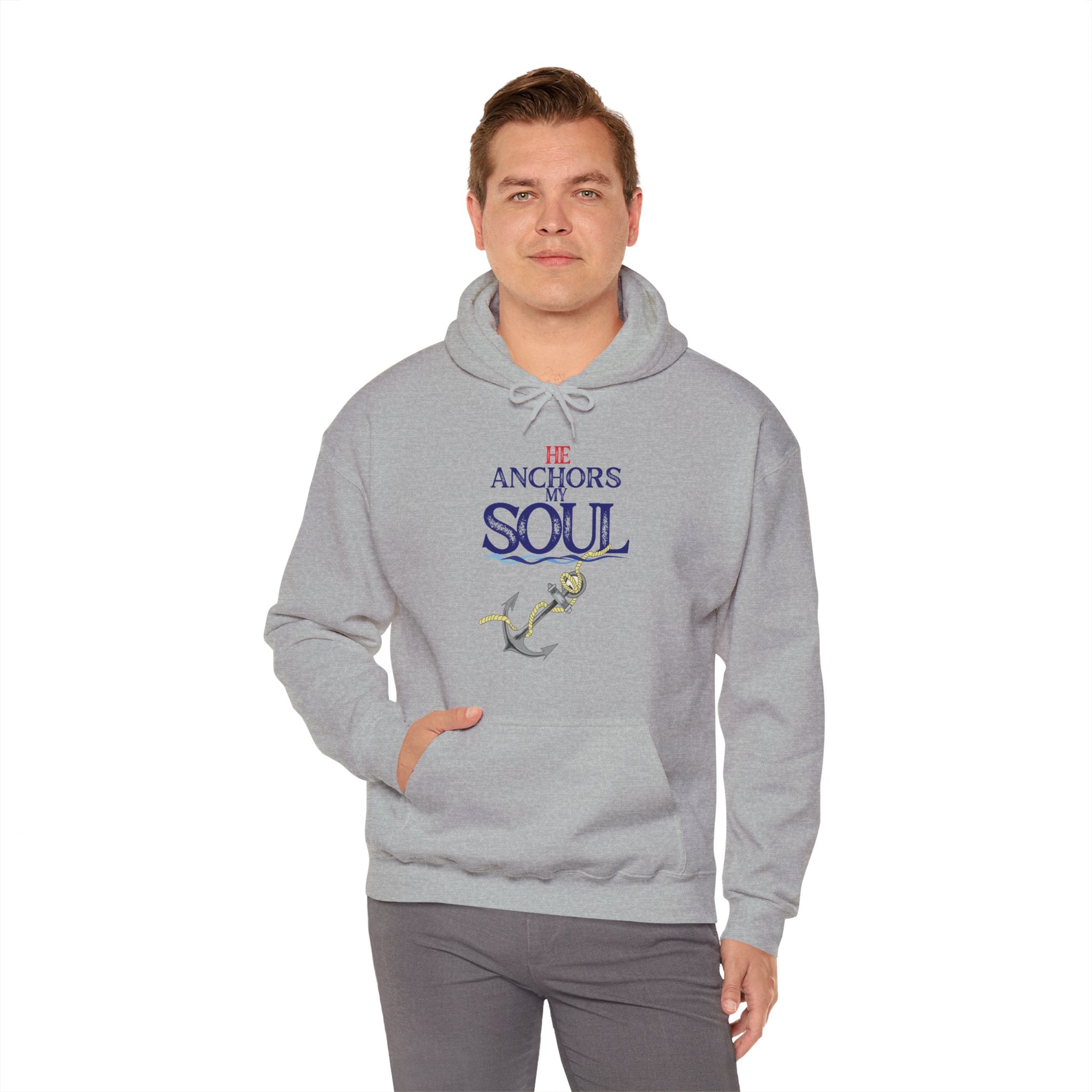 Anchor of My Soul Hoodie - Nautical Anchor & Rope Graphic Sweatshirt