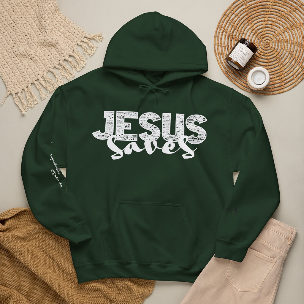Jesus Saves Hoodie — Christian Inspirational  (“You are reading this, it’s not too late”)