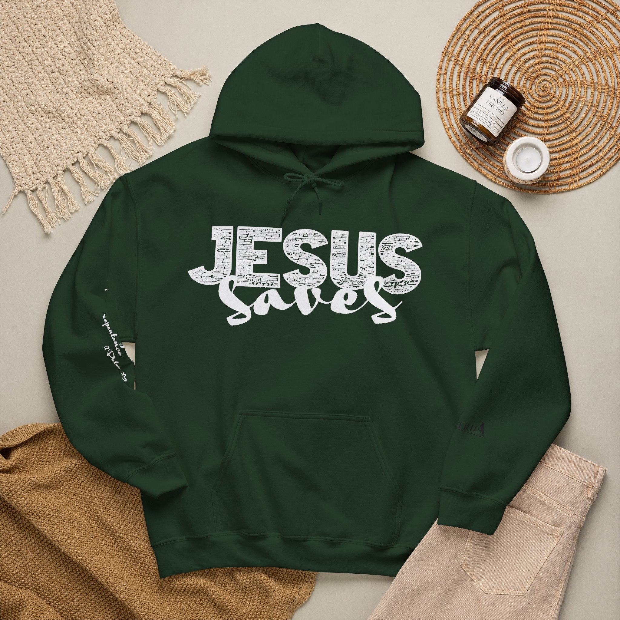 Jesus Saves Hoodie — Christian Inspirational  (“You are reading this, it’s not too late”)