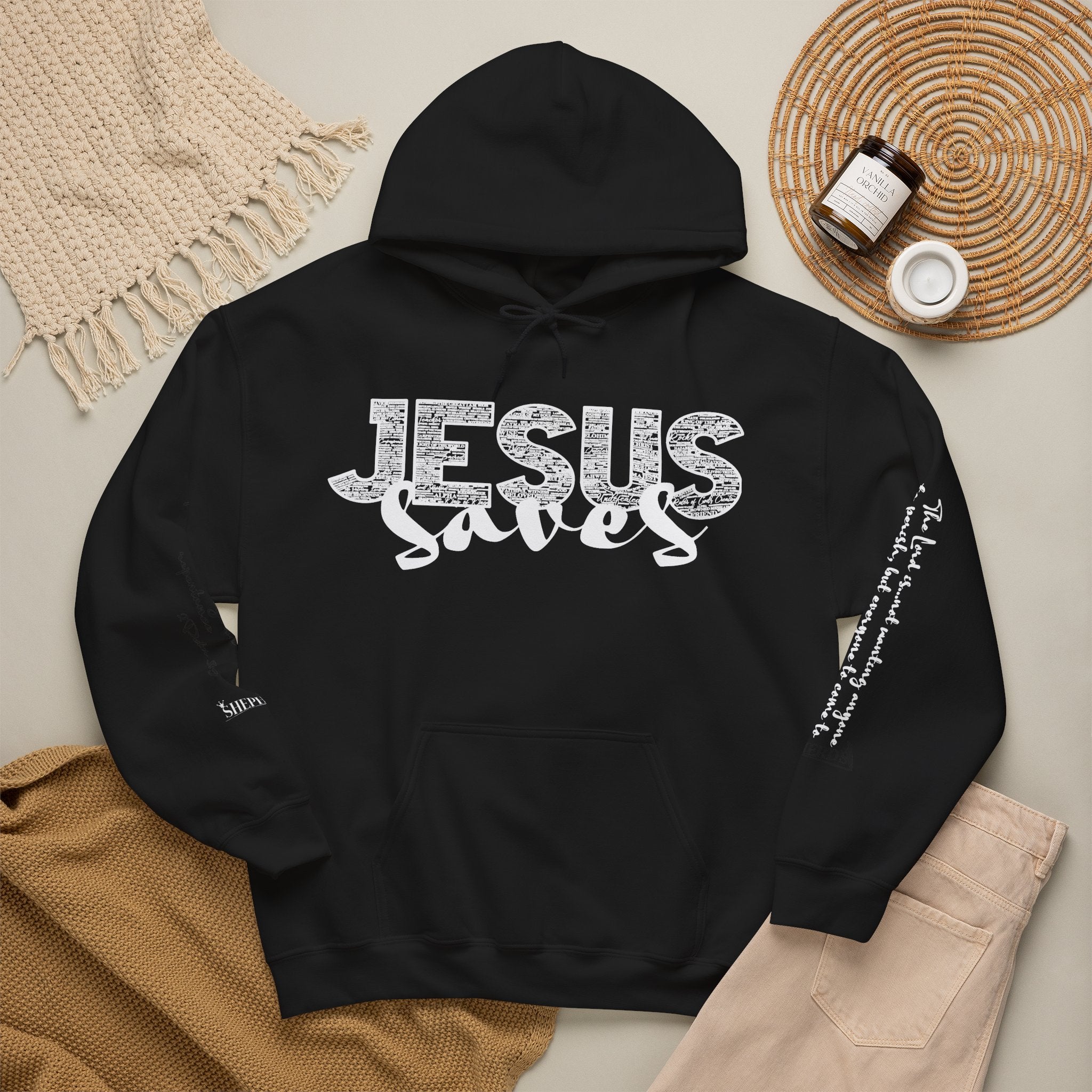 Jesus Saves Hoodie — Christian Inspirational  (“You are reading this, it’s not too late”)