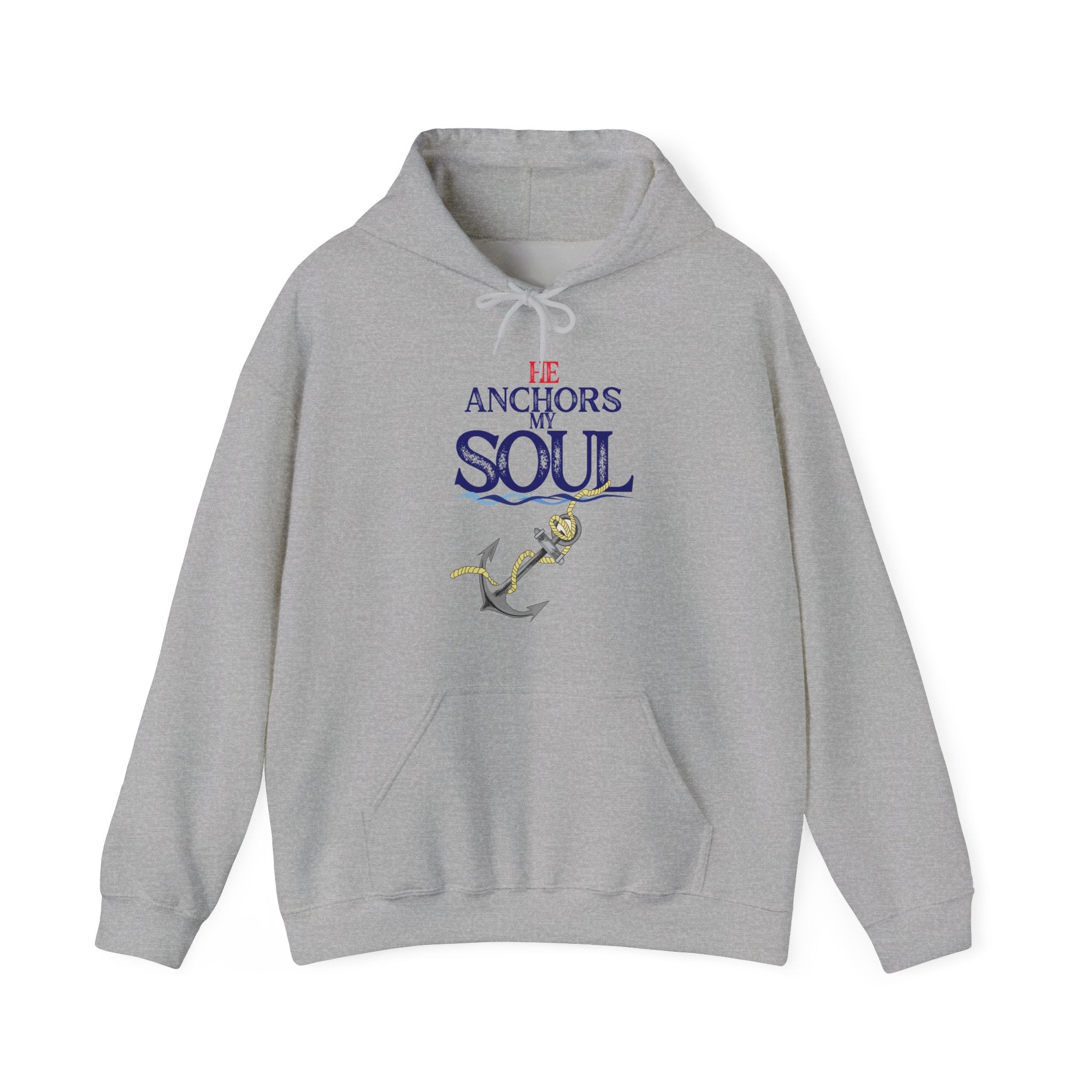Anchor of My Soul Hoodie - Nautical Anchor & Rope Graphic Sweatshirt