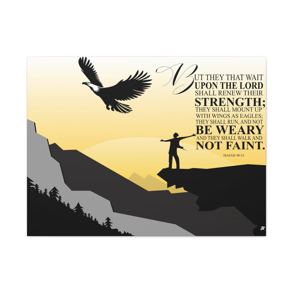 Isaiah 40:31 Canvas — Inspirational Christian Wall Art