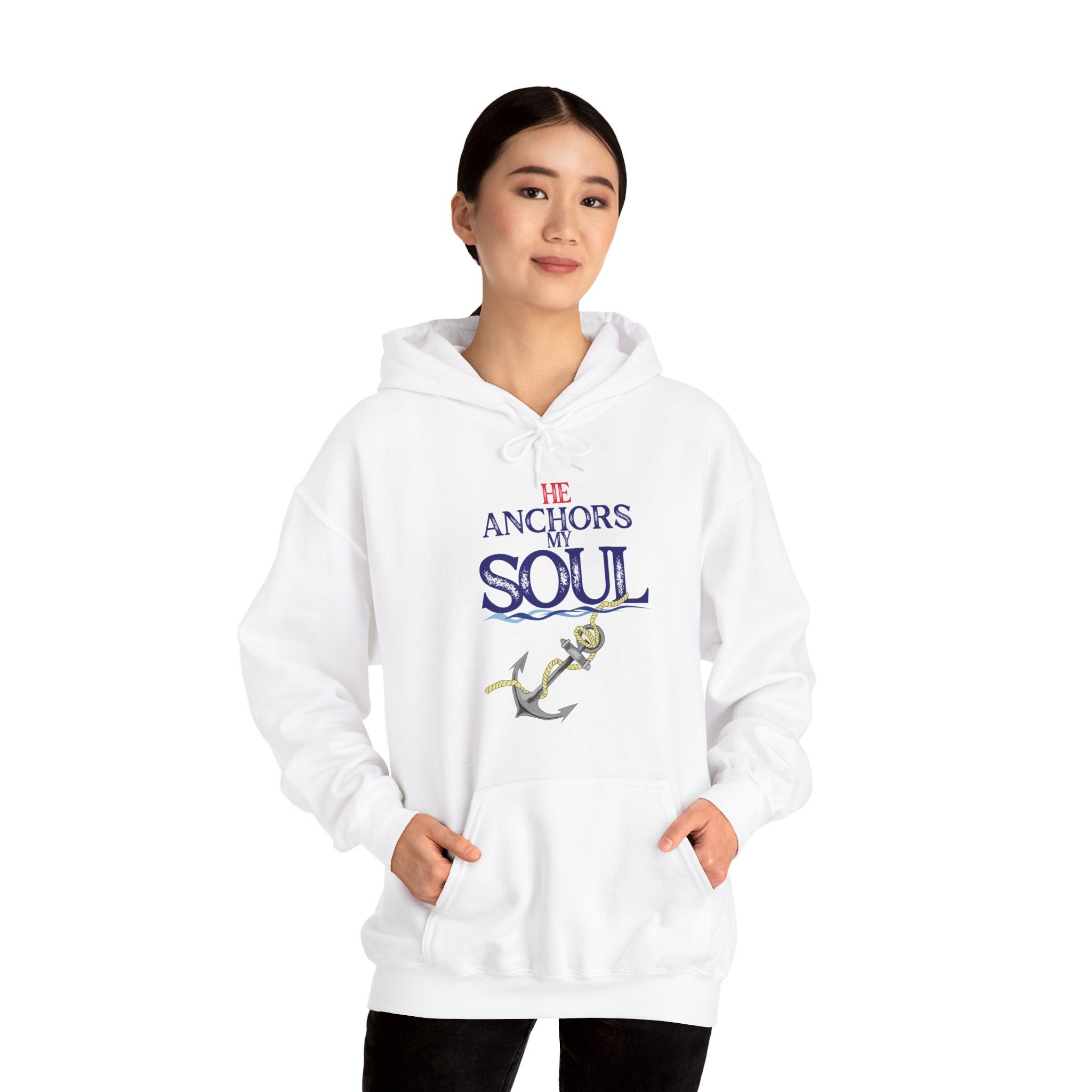 Anchor of My Soul Hoodie - Nautical Anchor & Rope Graphic Sweatshirt