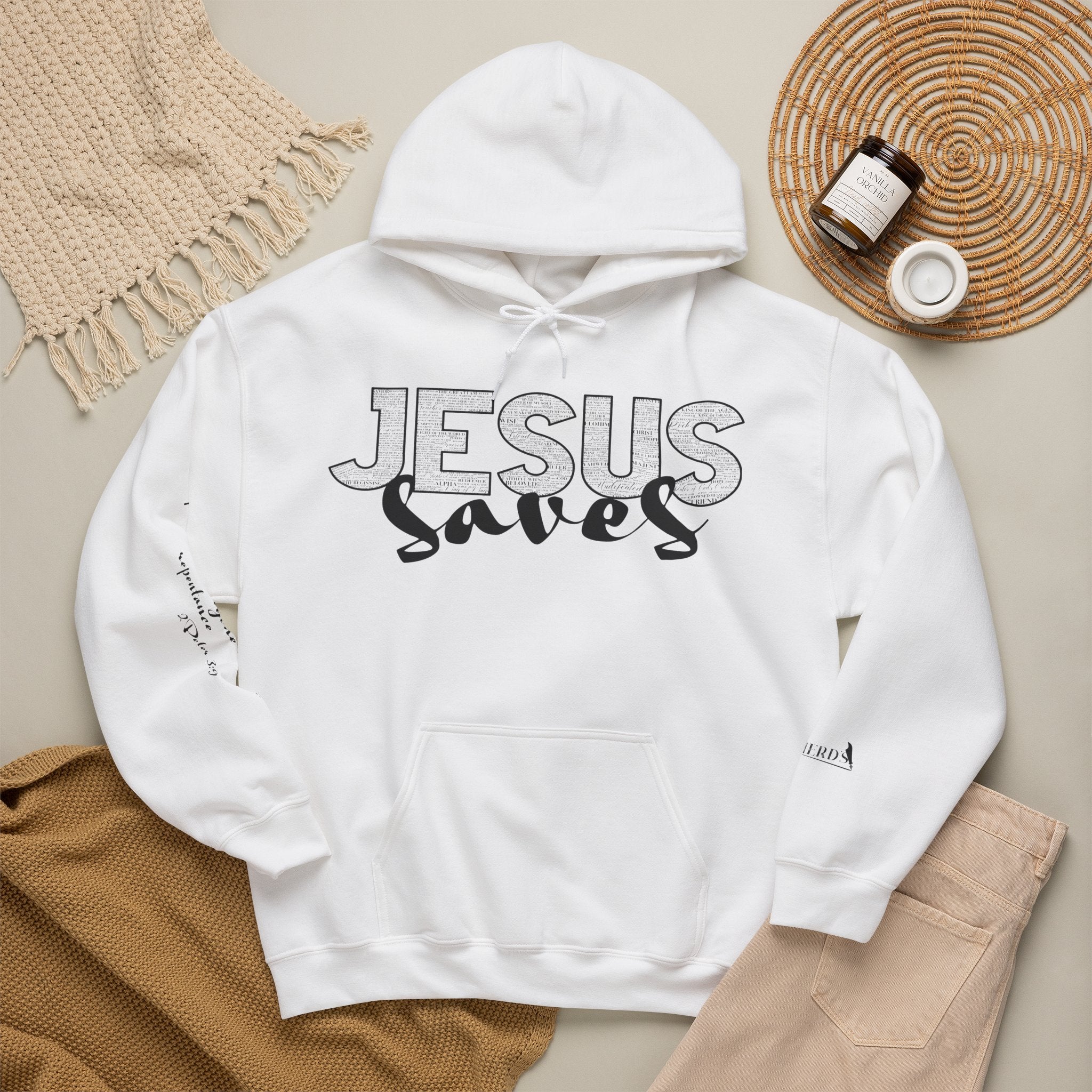 Jesus Saves Hoodie — Christian Inspirational  (“You are reading this, it’s not too late”)